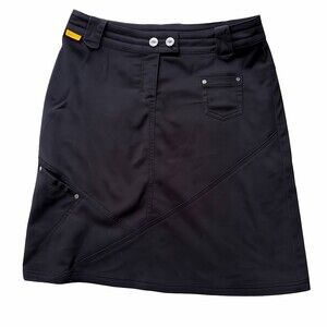 Lolë Black SZ 6 Stretch Athletic Skirt Quick Dry USP 50+ Like‎ New Casual